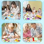 3000 Fournitures d'art et d'artisanat pour les enfants Trousse d'artisan Boîte d'Artisanat avec Nettoyeurs de Pipe Arts et artisanat pour enfants 4-6 ans, 6-8, 8-12 ans DIY Fournitures scolaires Matériel Set Jouets Cadeaux pour les filles Garçons Tout-petits, Bleu