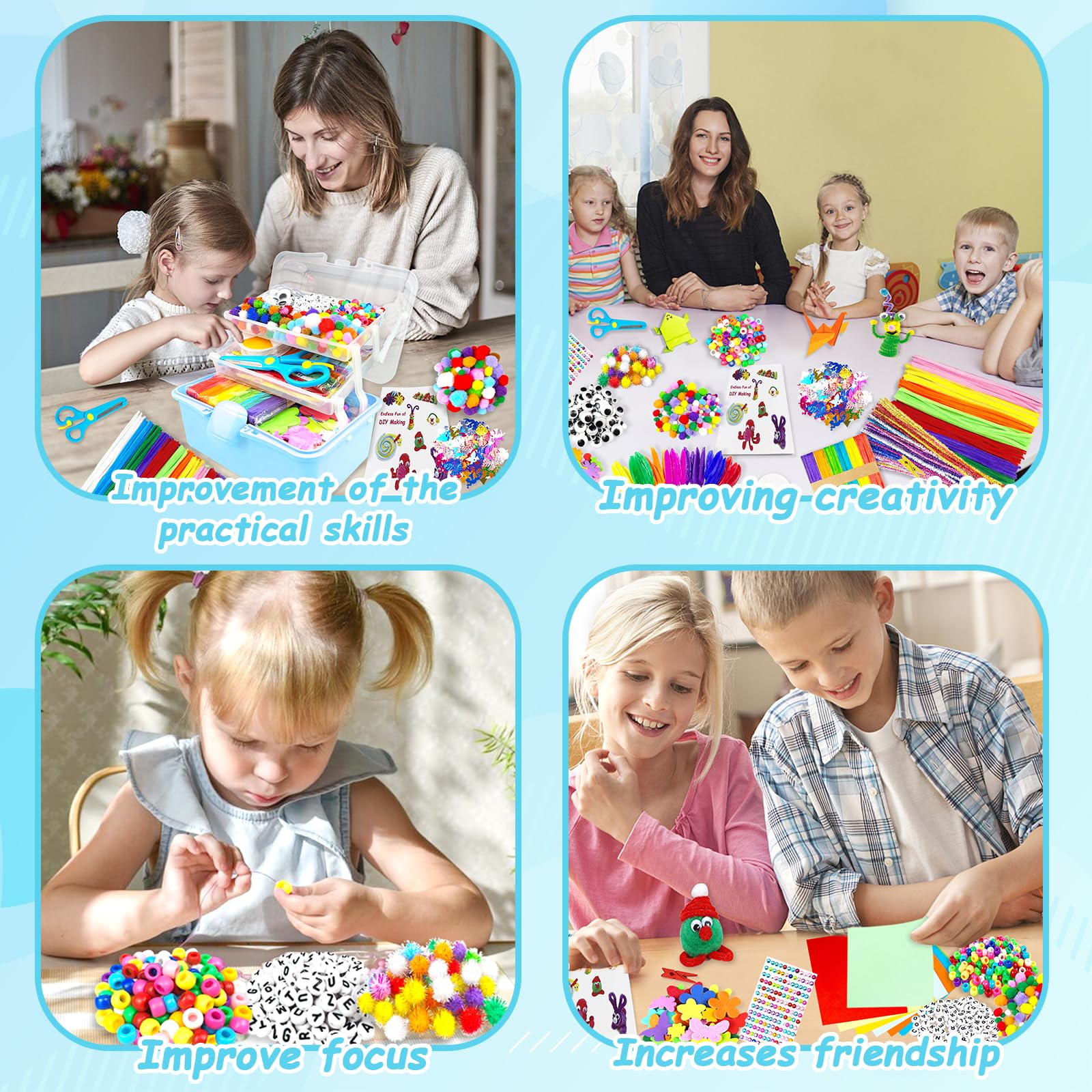 BNUZEIYI Arts and Crafts Supplies for Kids - Image 4