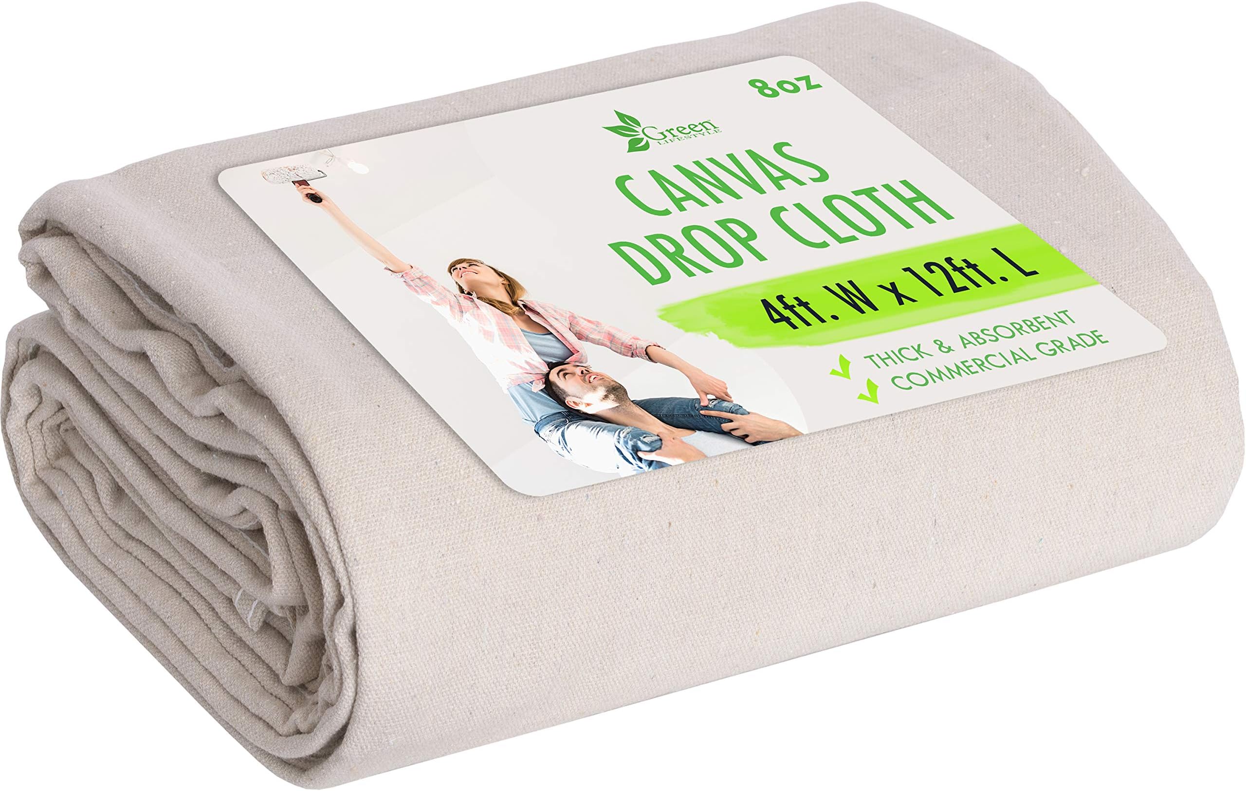 Green LifeStyle Canvas Drop Cloth