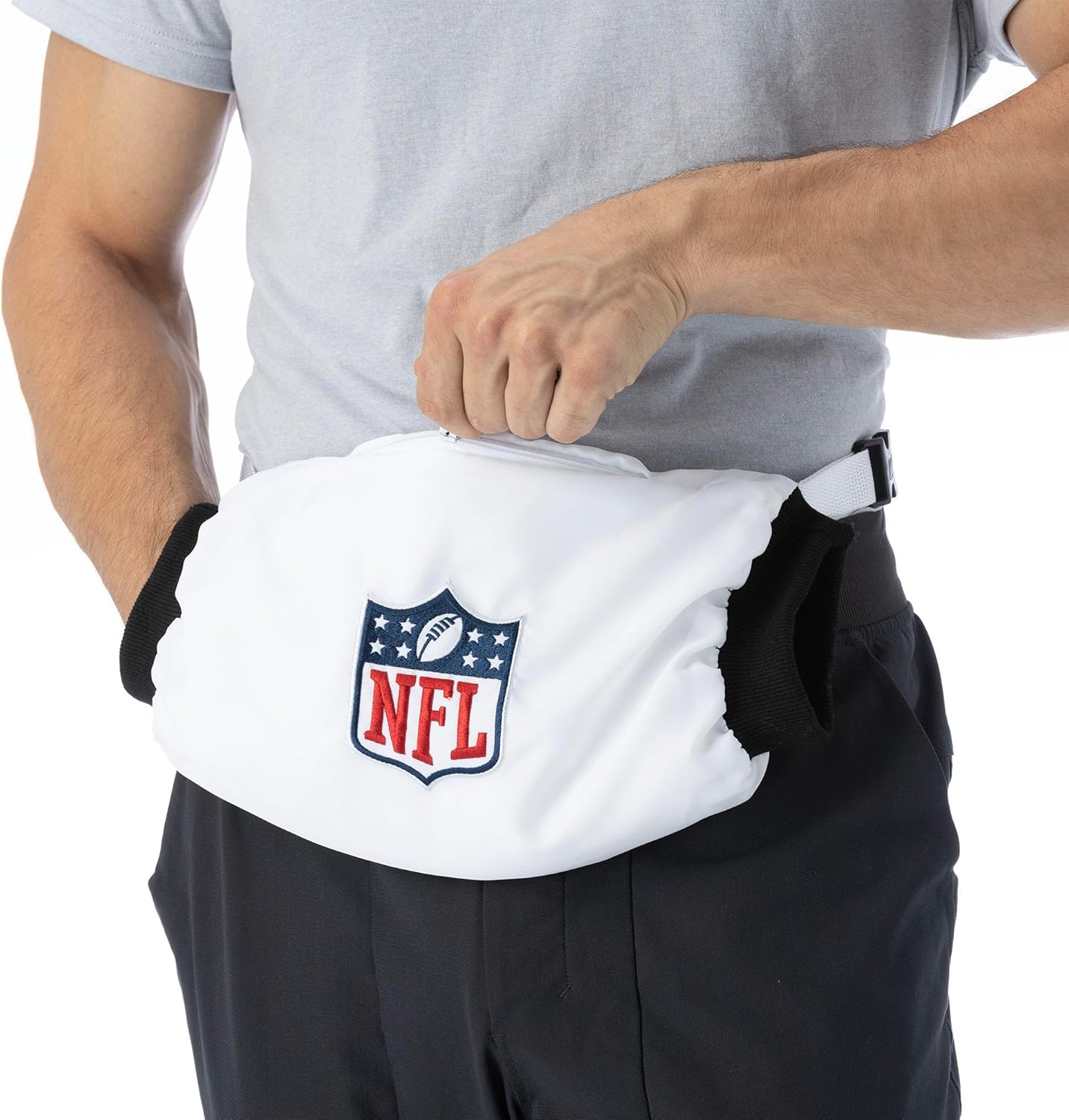 NORTHWEST NFL Football Thermal Plush QB Player Handwarmer with Adjustable Strap