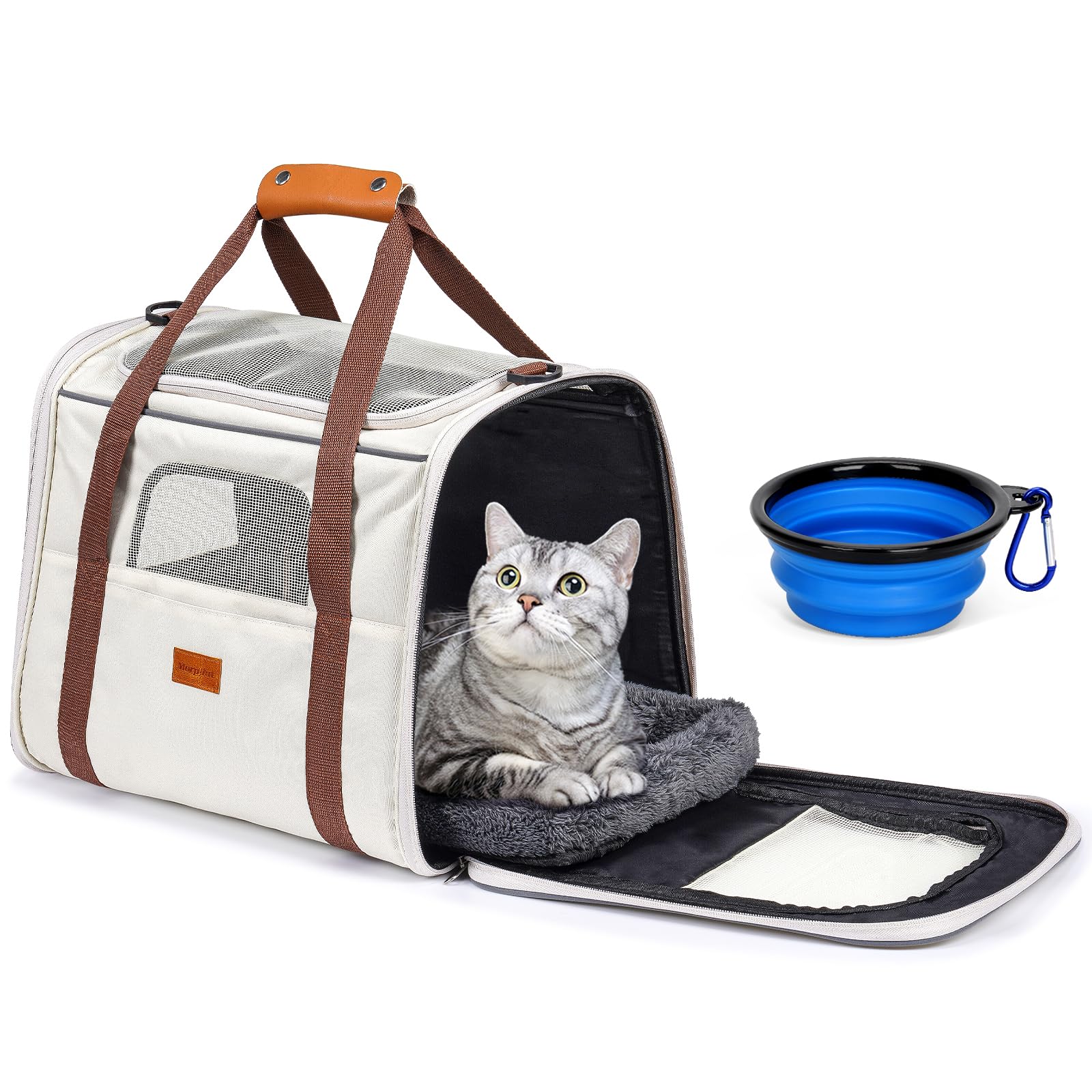 Amazon.co.jp: Morpilot ペットキャリー バッグ 4way ショルダー 中 