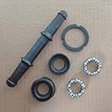 WDWLYPGM Bicycle Bottom Bracket Crank Axle Set, 3T Bottom Bracket Axle Square Taper for Bike