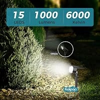 kolpop Napelemes Kültéri Lámpa Szett, 10 db, 800 lm, IP67 Vízálló, 3 Fényerő Mód, Hideg Fehér, Kerti Spotlámpa Falra Szerelhető 3