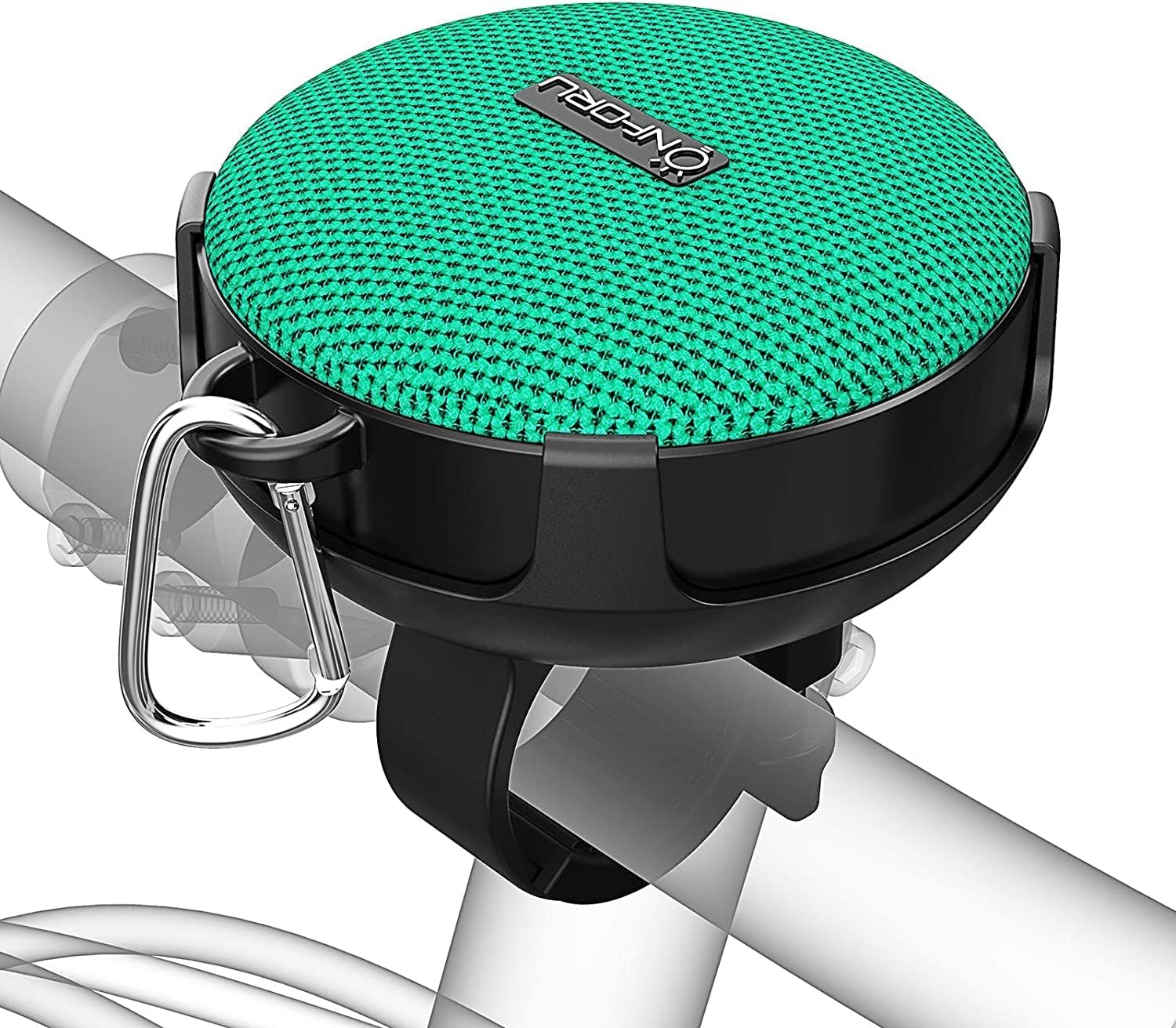 Onforu Portable Bluetooth Speaker for Bike, Wireless Bicycle Speaker with Loud Sound, Bluetooth 5.0 and 10h Play Time, IP65 Waterproof Mini Green Outdoor Speaker for Riding, Hiking and Camping