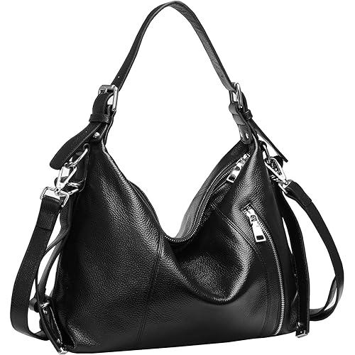 HESHE Soft Genuine Leather Purses and Handbags for Women Tote Shoulder Bag Satchel Purse Top Handle Bags Hobo Crossbody Purse
