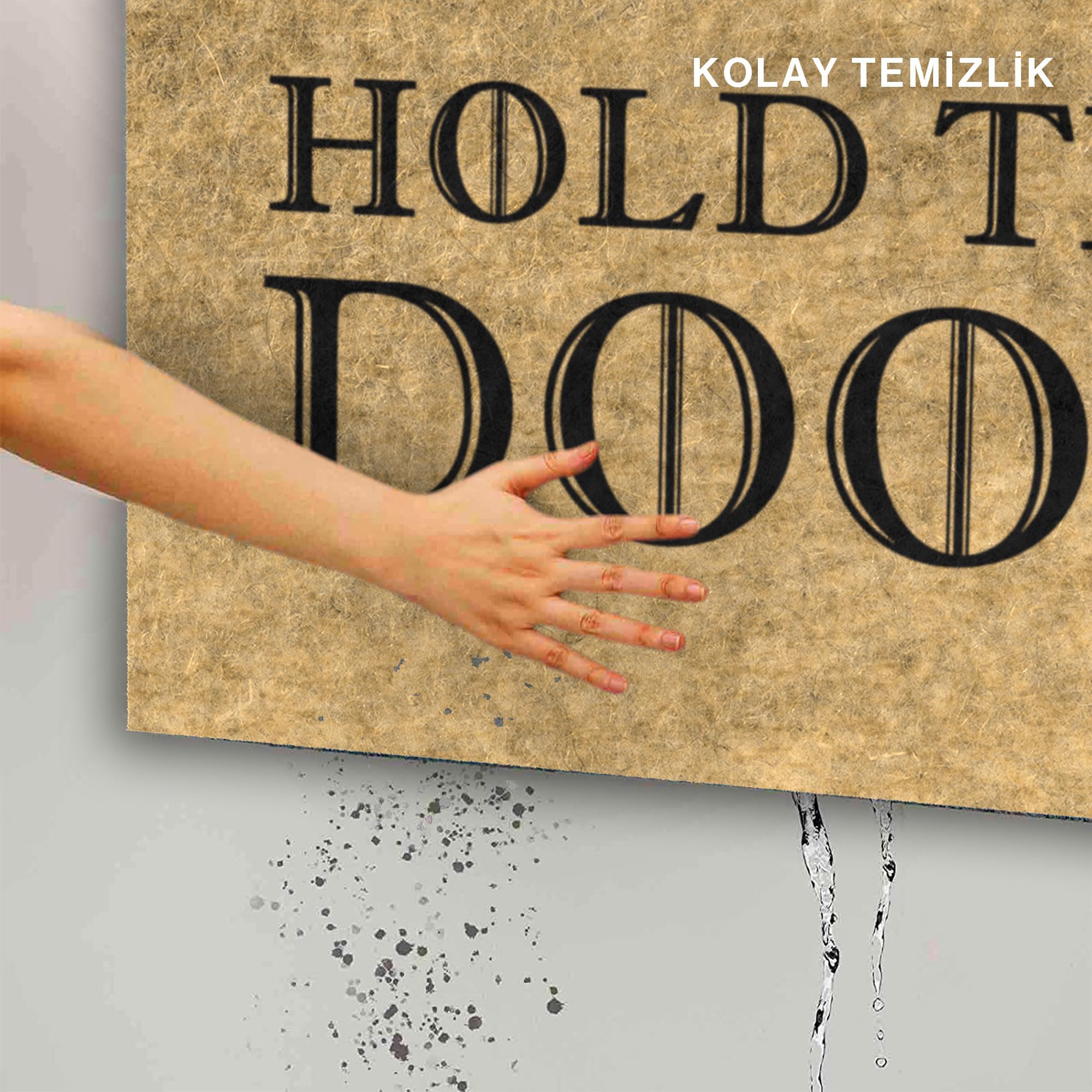 MONNHEIN Kapı Önü Paspası - Modern ve Şık Kapı Paspası | Ev, Ofis ve Dış Mekân Kullanımı İçin (Hodor's Mat)