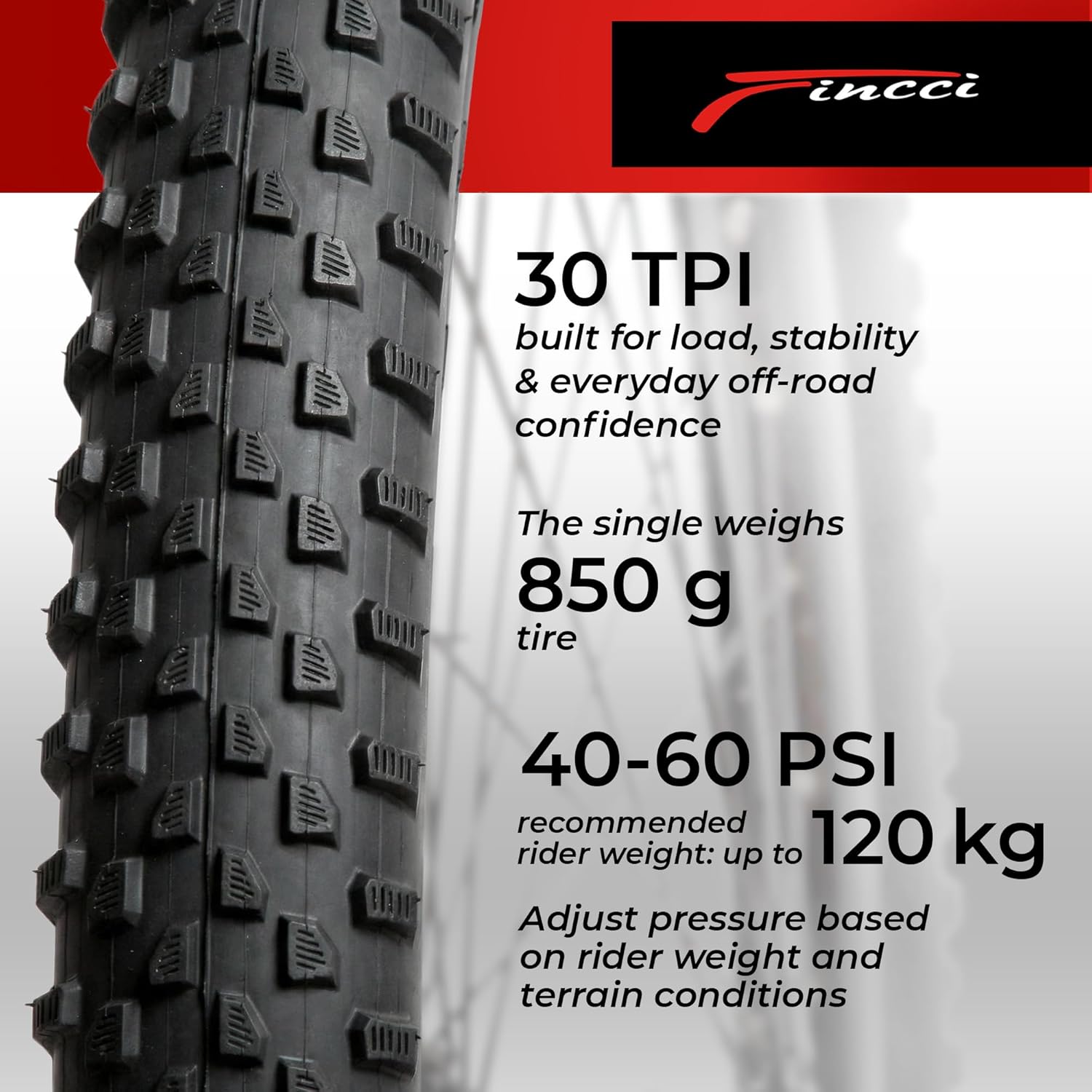 Fincci MTB 29 x 2.10 Mountain Bike Tires - 2er Foldable Kevlar MTB Tires 29, 52-622 with 1mm Puncture Resistant - Marudo 29 inch Bike tire for Folding, Hybrid, Road bikes - 29er Wheelset & Accessories