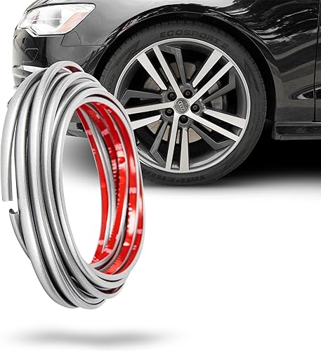 Vista 28 de True Line Automotive Protector de llanta – Protector de rueda en forma de L – Protectores de llanta de coche ultra duraderos con cinta adhesiva 3M