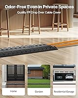 Vista 29 de VEVOR Rampa de cubierta de cable de caída de 3 piezas, capacidad de carga de 2,000 libras/eje, rampa protectora de manguera de cable resistente