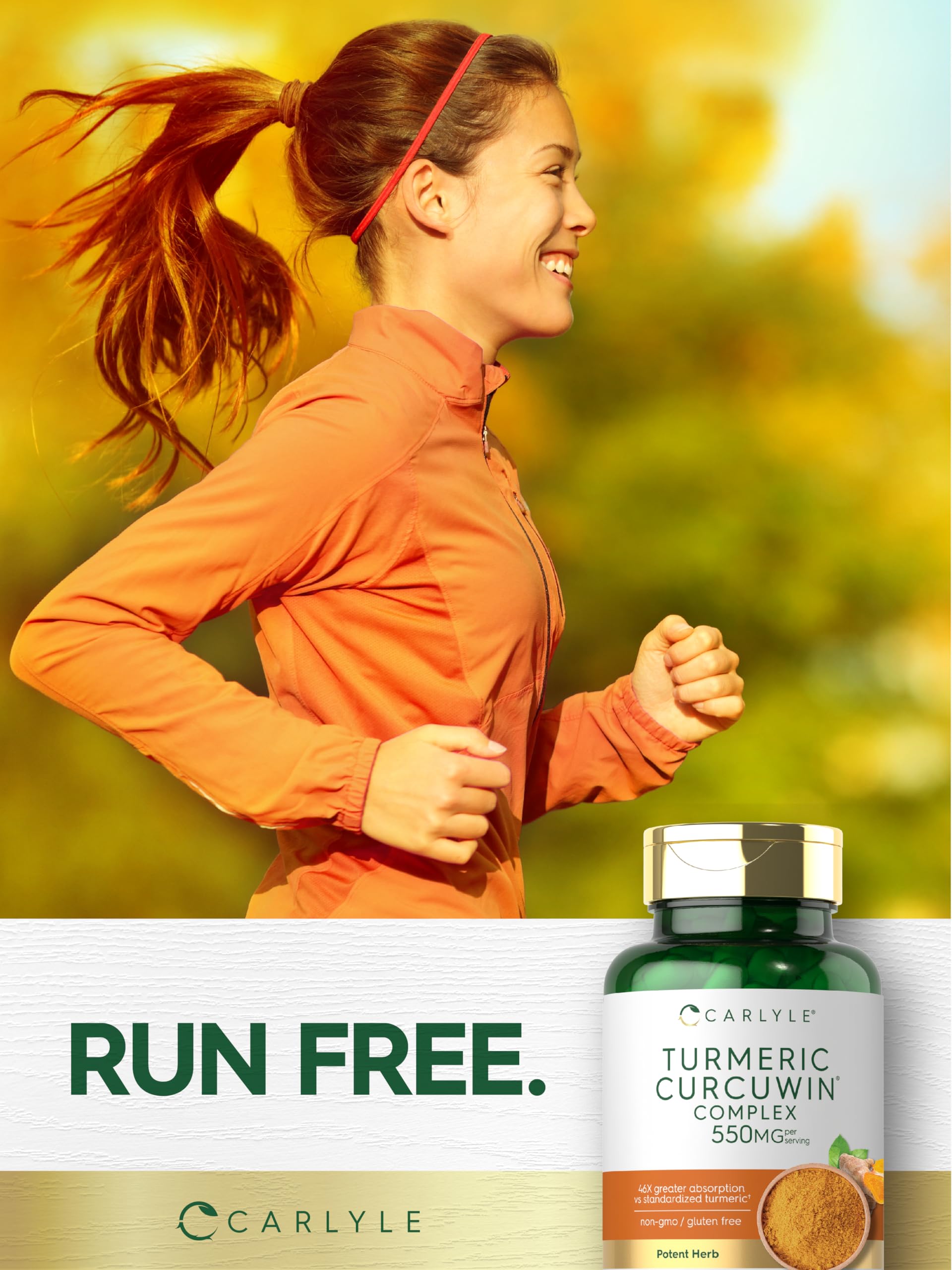 Carlyle Turmeric Curcumin 550mg | 60 Vegetarian Capsules — Amazon image 7
