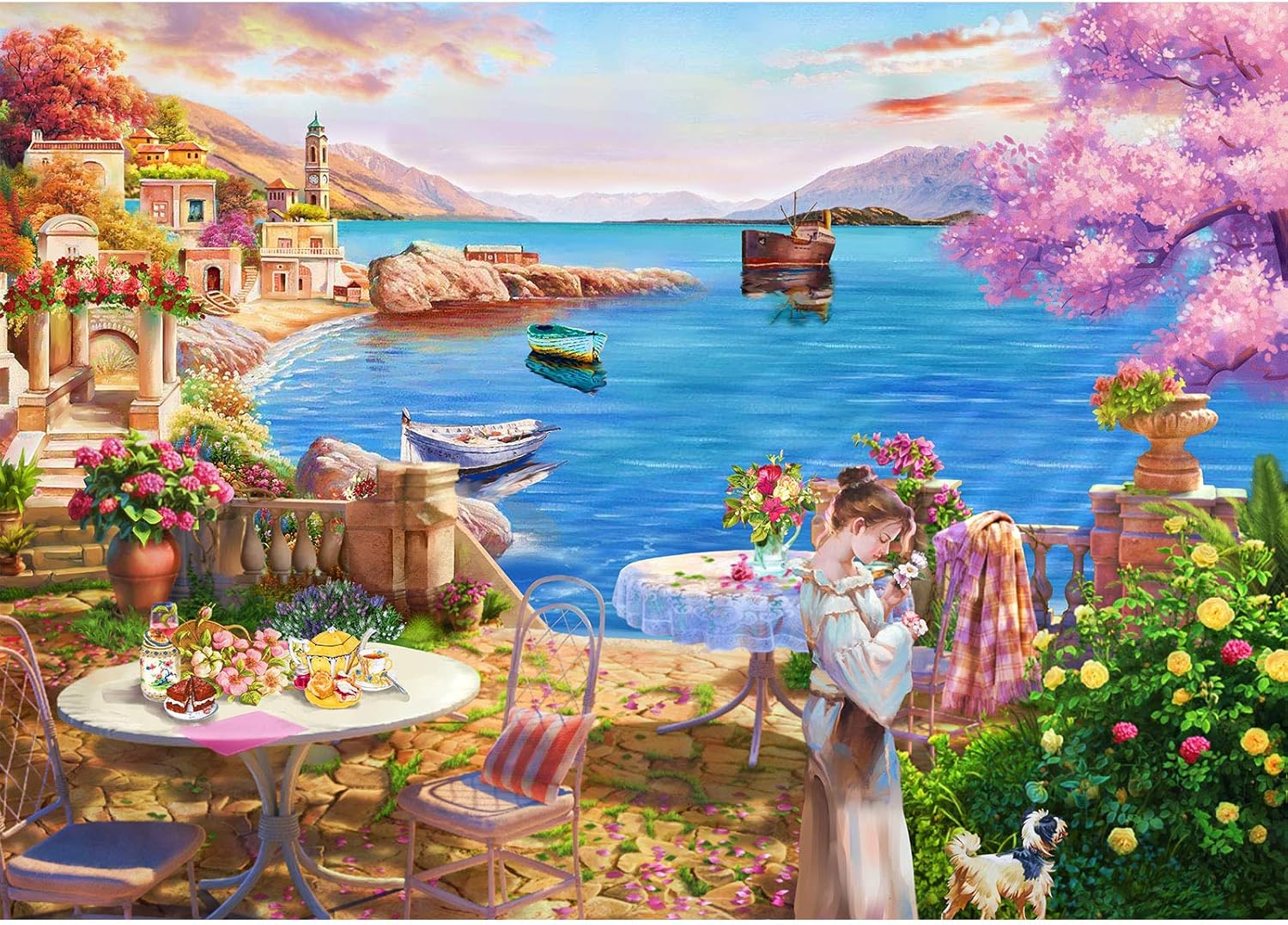 Puzle de 1000 Piezas, Puzzles para Adultos, Coloridos Juegos de Mesa, Juego de Habilidad para Toda la Familia de lacesides, Puzzle para Adultos a Partir de 14 años.…