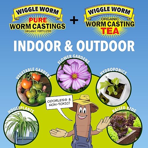 Miniatura 7 de Paquete combinado de fertilizantes – Fertilizante de fundición de gusano puro de 15 libras y enmienda del suelo y concentrado de té de fundición de
