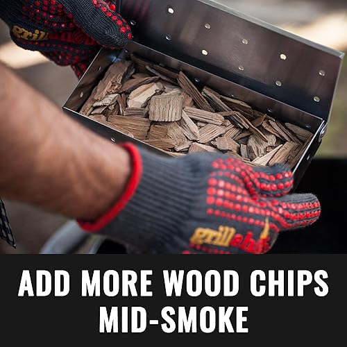 Miniatura 5 de Grillaholics Guantes de barbacoa, guantes de cocina superiores en accesorios para parrilla, 660°F resistentes al calor con silicona ThermoMatrix™,