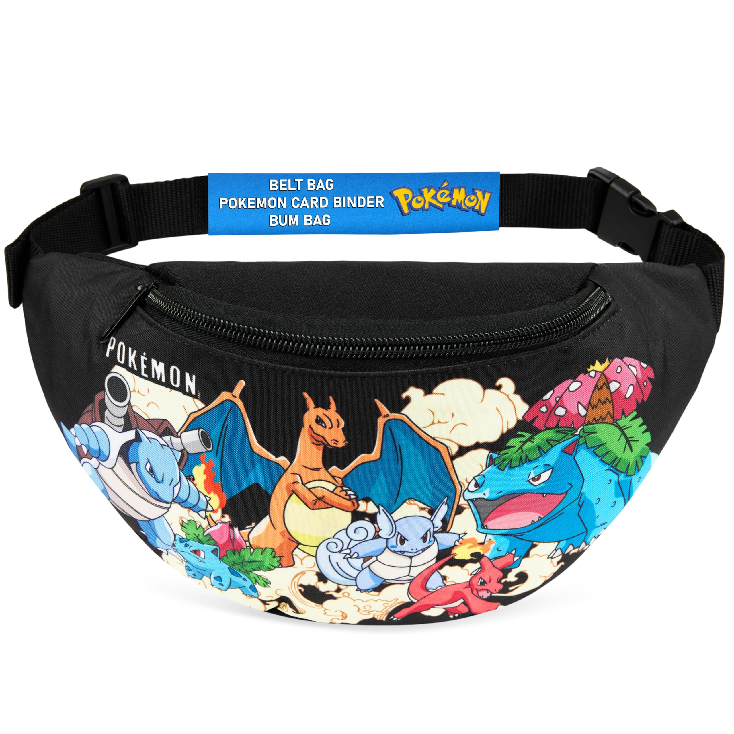 Sacoche Pokémon Officielle - Sac Banane Enfant/ado, Bandoulière Réglable, Motif Pikachu Sac Banane Pikachu