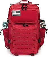 Vista 17 de QT&QY - Mochila táctica militar de 25L/45L para hombres Molle Daypack, mochila de 3 días, mochila de emergencia, mochila de senderismo