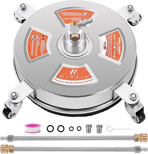 Miniatura 2 de M MINGLE Accesorio limpiador de superficie para lavadora a presión de 14 pulgadas, extensión de varilla de lavado, lanza de repuesto