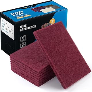 15 Pack 6" X 9" Hand Pads Set- Coarse Medium Fine Purpose Scuff Pads, Scuffing, Scouring, Sanding, Paint Primer Prep Adhesion Scratch - Surface Preparation Automotive Car Auto Body Woodworking - View #7