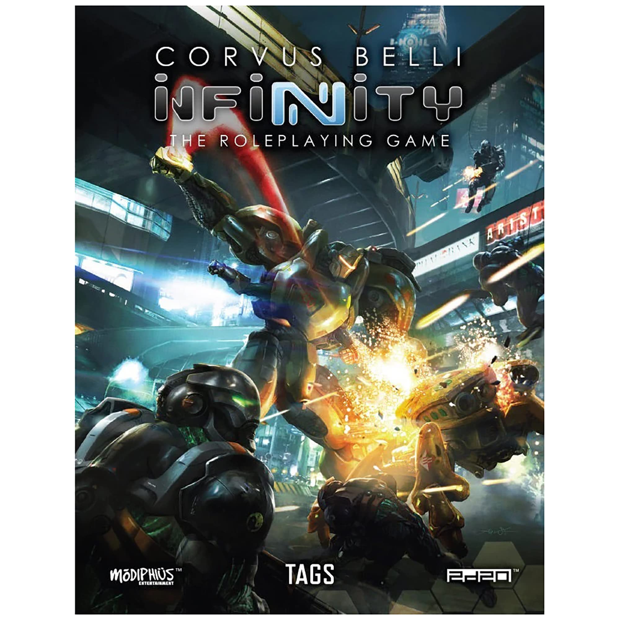 ModiphiusEntertainment Infinity: Tags (Tactical Armoured Gears) - Paperback Book, RPG