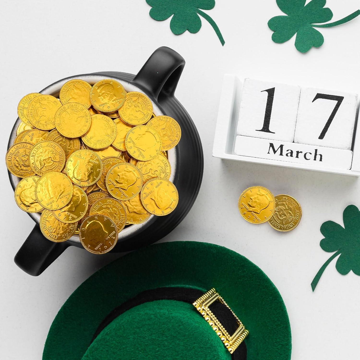 Chocolate Coins | 2 Pound Bag | Gold Coins Chocolate | Individually Wrapped Pirate Coin Candy | Bulk Gold Candy for Goodie Bags, Parties & Holiday Gifts
