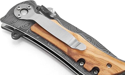 Miniatura 6 de Cuchillo plegable grabado personalizado para novio marido papá hijo cuchillos de caza personalizados para hombres camping pesca caza con clip de