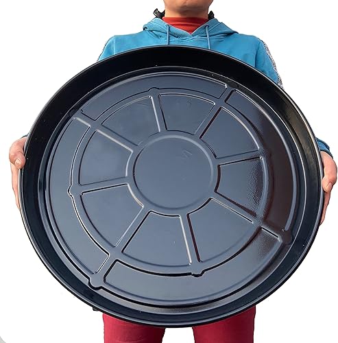 SIAMO Carrito para plantas con ruedas, soporte de metal grande y resistente con ruedas movible para uso en interiores y exteriores, 18 pulgadas,