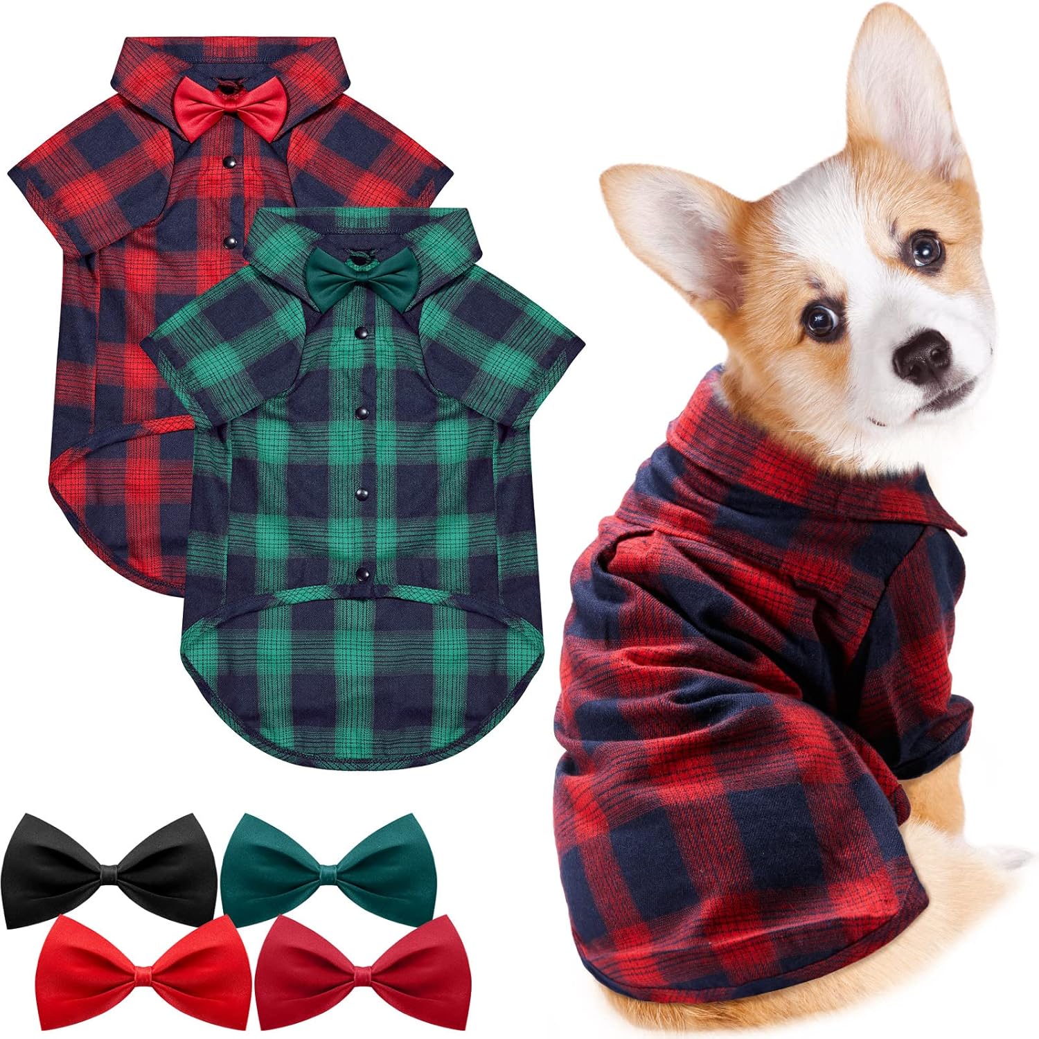 flannel dog sweater