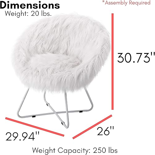 Miniatura 3 de BIRDROCK HOME Papasan - Silla con patas plateadas, cojín cómodo de gran tamaño para sala de estar, dormitorio, dormitorio o sala de estar, asiento