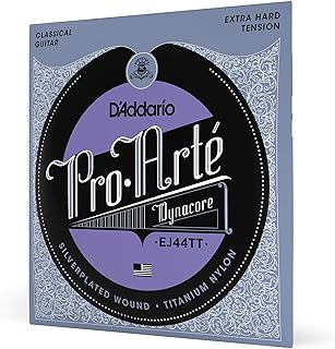 Encordoamento Para Violão Nailon Titânio D'Addario Por-Arté Dynacore EJ44TT