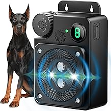 Anti Barking Device for Dogs, Ultrasonic Dog Bark Deterrent Devices, Dog Barking Deterrent Devices,3 Modes Ultrasonic Bark Box, Dog Barking Stopper Long Range 50ft, for Indoor & Outdoor Use