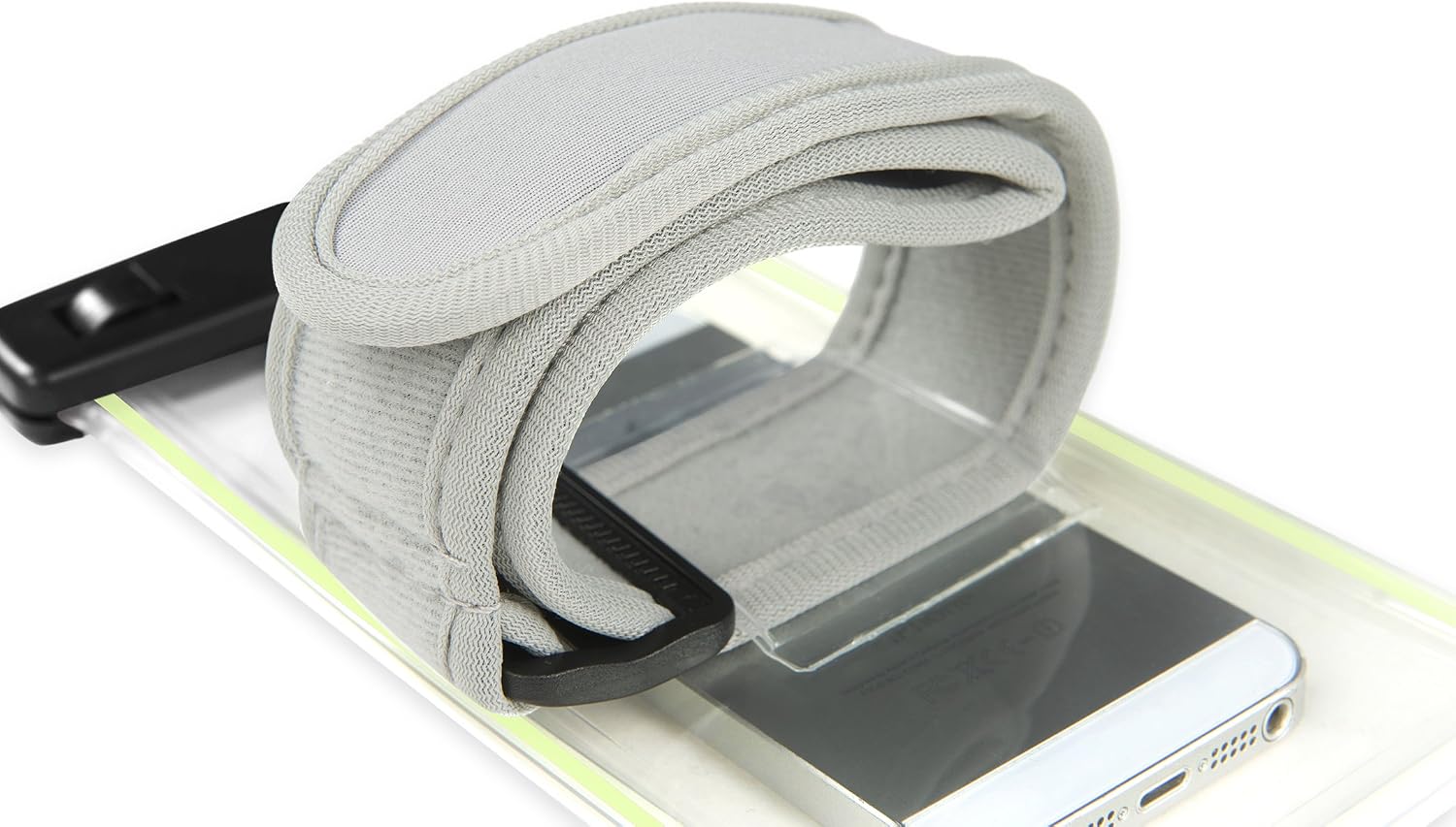 G-Cord Universal Clear Waterproof Case Protective Cover Pouch Dry Bag for Apple iPhone 6s, 6s Plus, 6, 6 Plus, 5s, 5,Samsung Galaxy Note 3, 2, S6, S6 Edge, S5, S4 S3, HTC One X, Moto X - IPX8 Certified to 100 Feet (Black Lock)