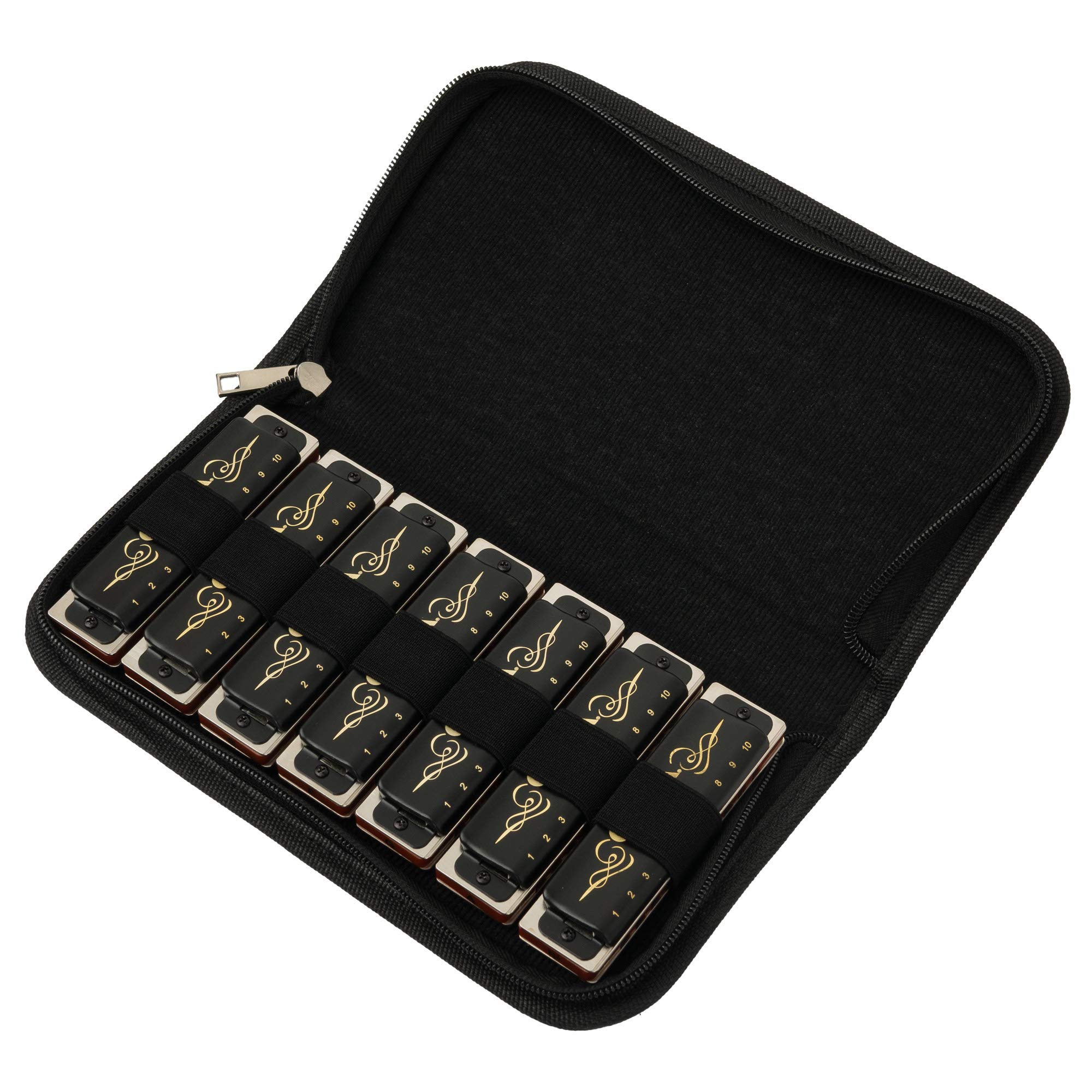 Harmonica professionnel 7 types de tonalités Set