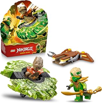 LEGO NINJAGO Lloyd vs. Earth Monster Spinner - Ninja Toy with Launcher Battle Spinner and 2 Mini Figures for Boys and Girls - Gift for Children from 6 Years - 71850