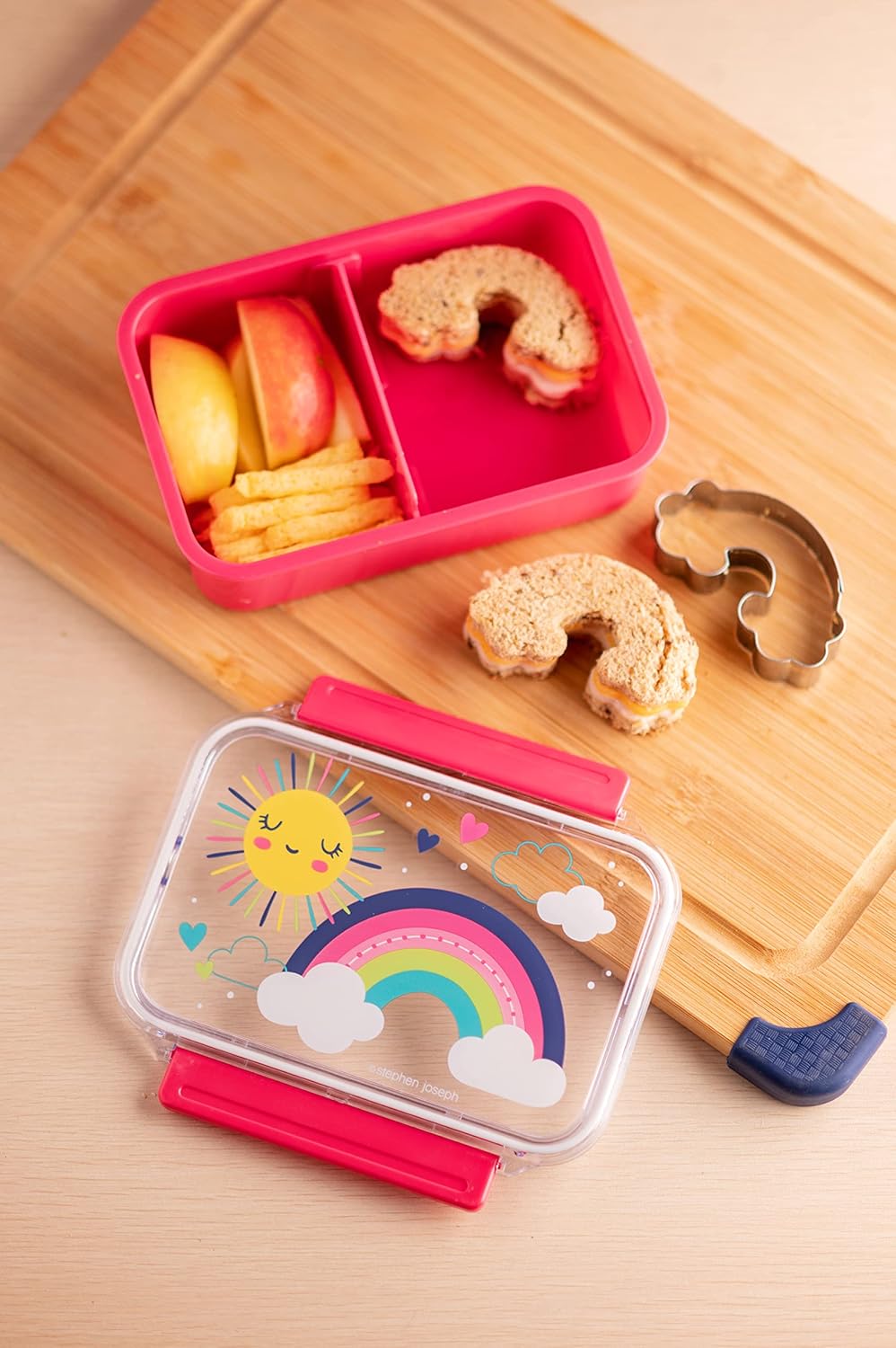 Stephen Joseph Bento Box, Kids Adjustable Compartment Bento Box, Kids Bento Box: Home & Kitchen