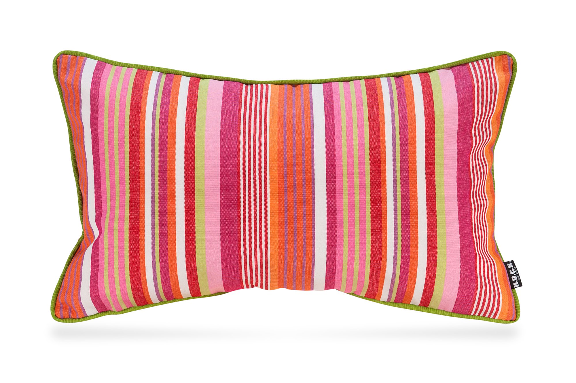 H.O.C.K. Yucatan Outdoor Kissen inkl. Füllung mit Keder 50x30cm pink Stripes Sun