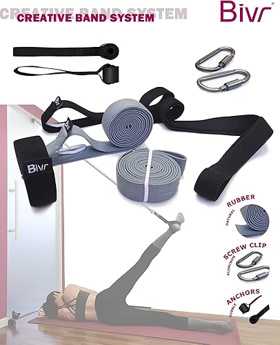 Miniatura 3 de Kit portátil de pilates para el hogar, equipo de entrenamiento en casa con correas de bucle de pilates diseñadas, bandas de ejercicio de resistencia