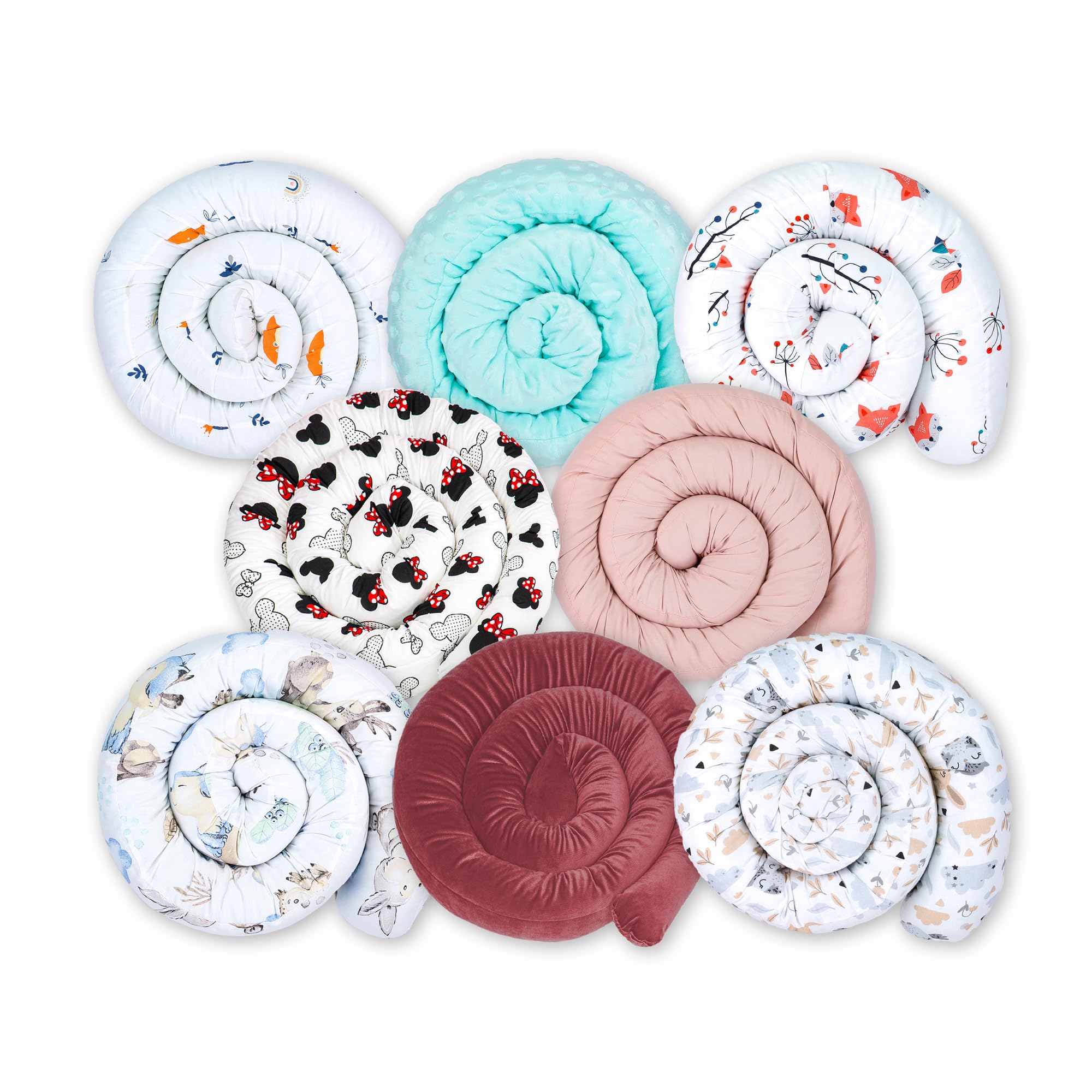 Totsy Baby Seitenschläferkissen Bettschlange Body Pillow 150 cm Kopfkissen lang Bettrolle Schlafkissen Nackenrolle Kissen zufällige Variante Oeko-Tex