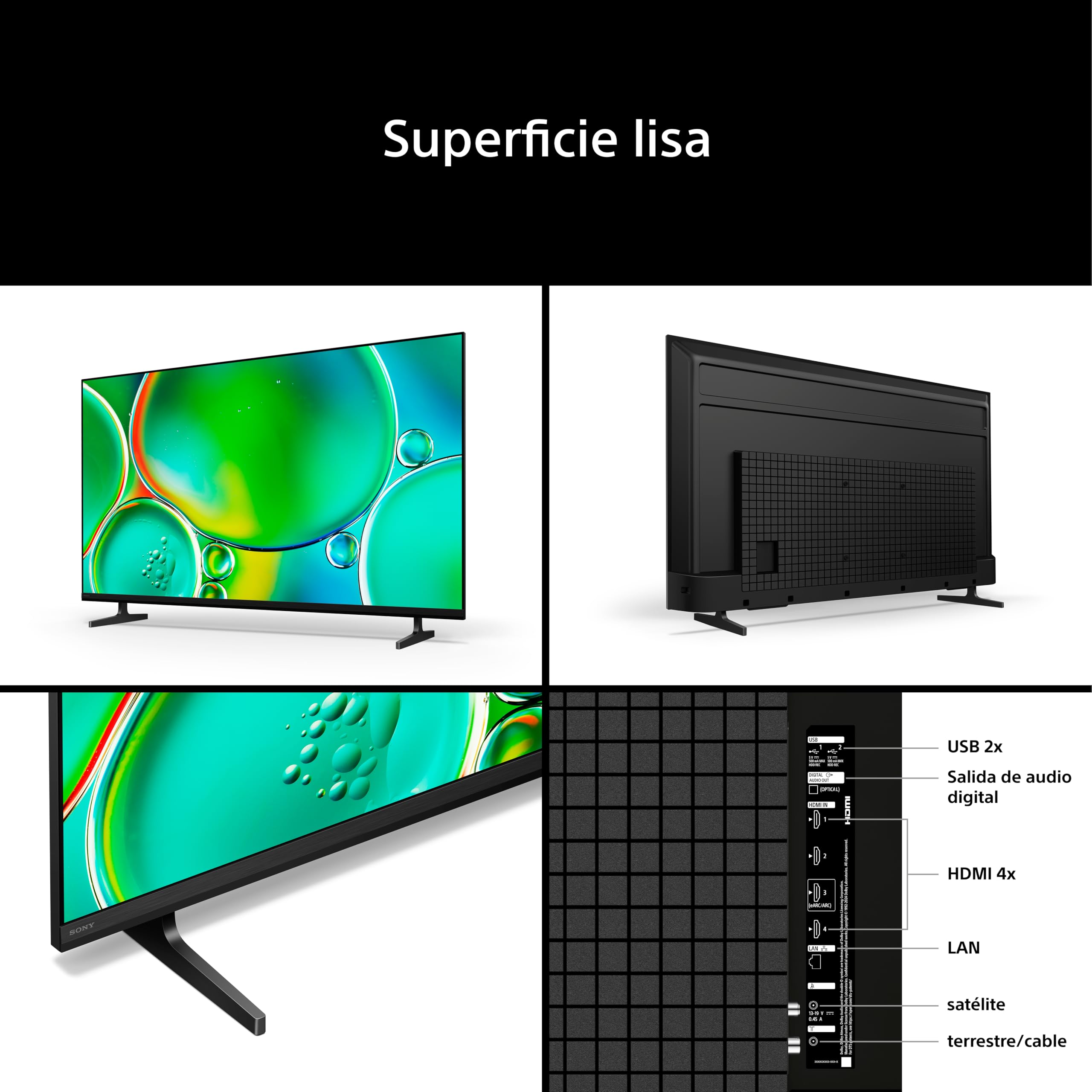 Sony BRAVIA 2 II 55 Pulgadas TV 4K Smart TV (Google TV), Procesador X1, Escalado 4K, Dolby Atmos y DTS:X, Compatible con PS5, 50S20M2, Modelo 2026