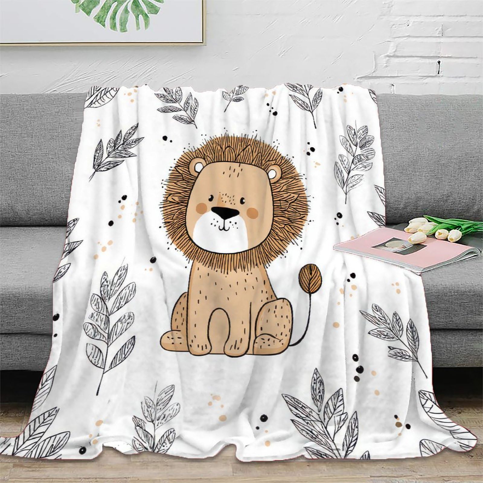 Couverture lavable en machine pour éliminer les poils d'animaux facilement
