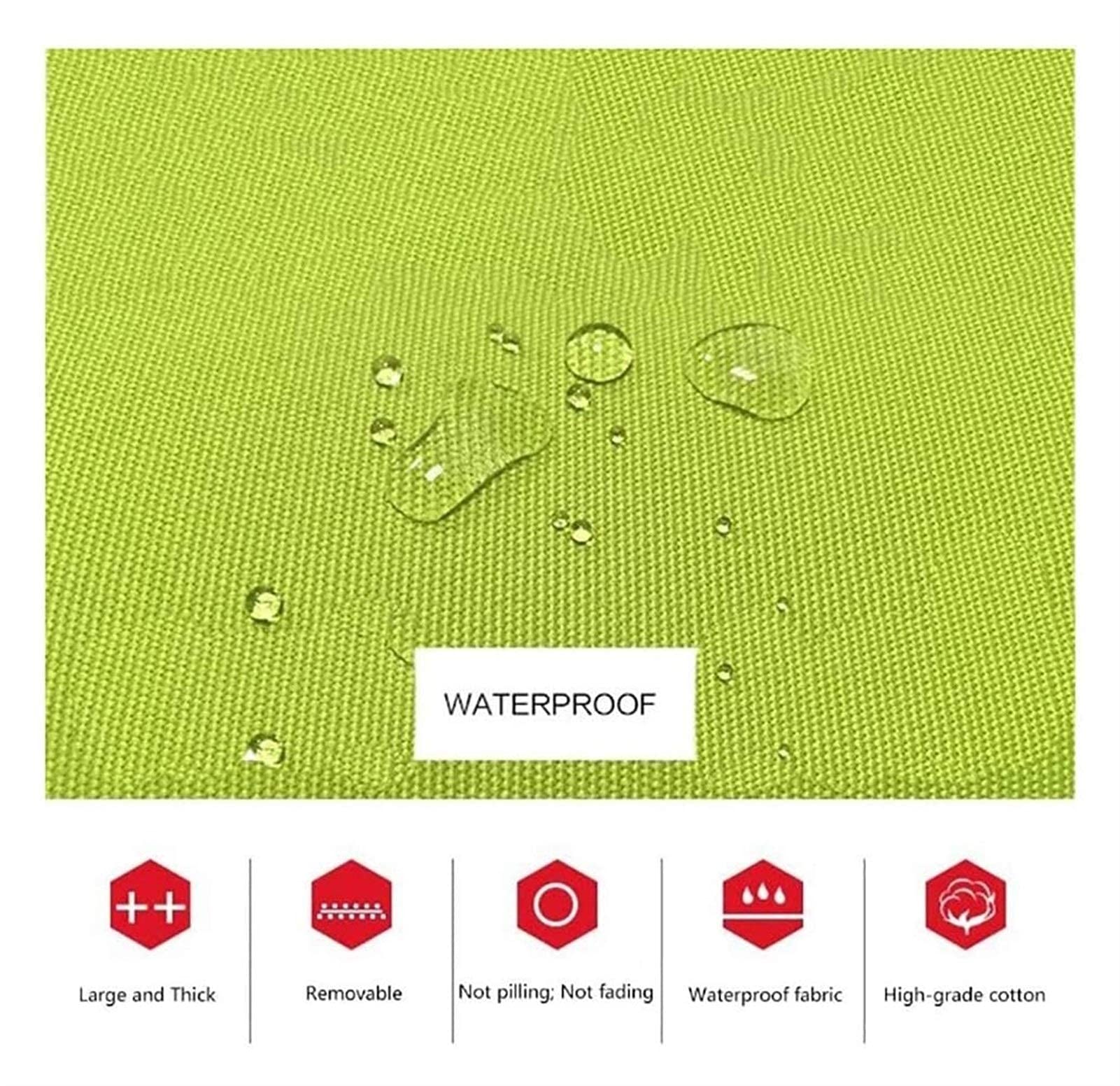 Lot de 2 coussins de chaise hamac imperméables à double rembourrage avec grand œuf épais à suspendre
