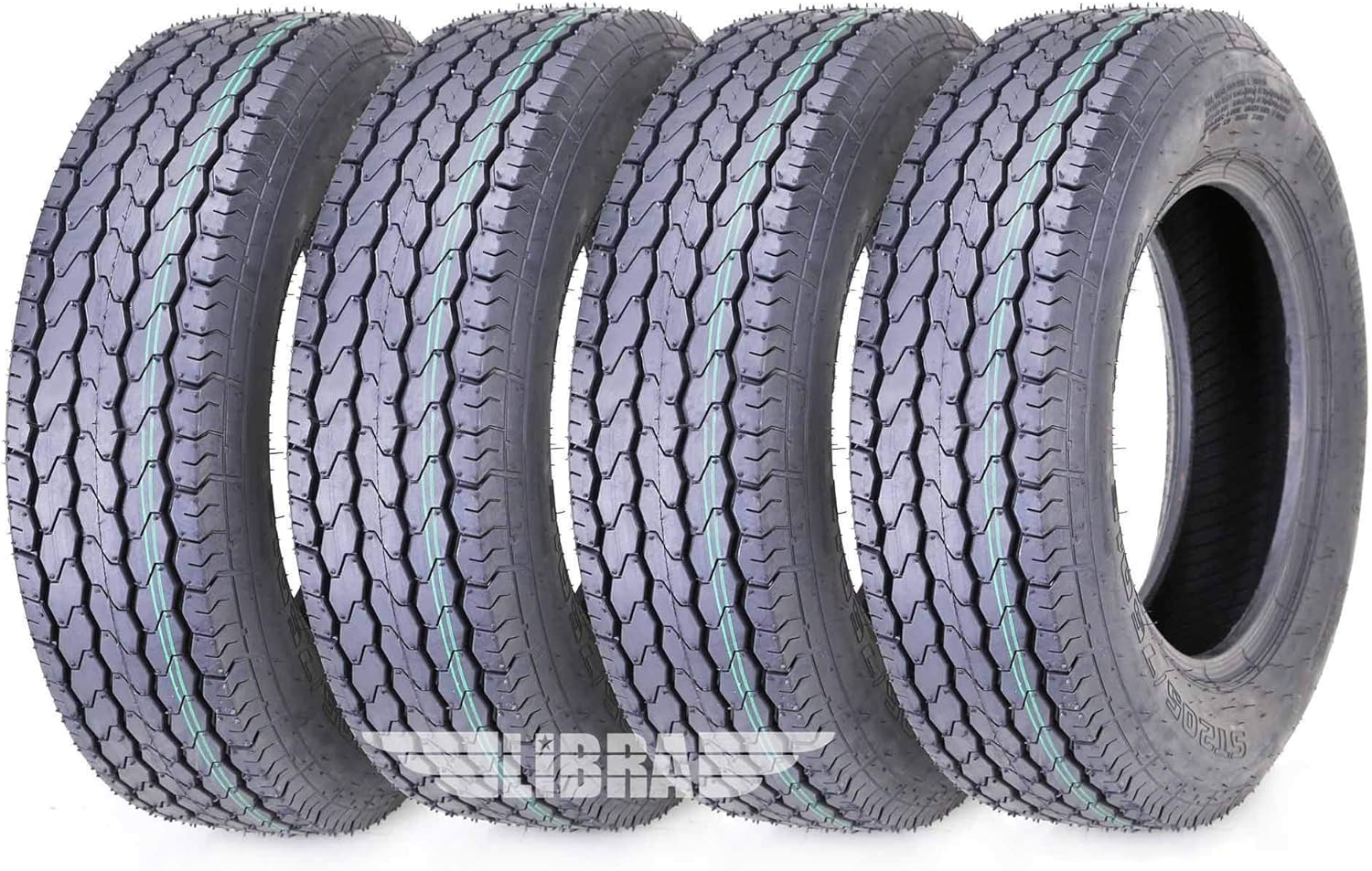FREE COUNTRY 4 Premium Trailer Tires ST 205/75D15 F78-15 Deep Tread- 11021