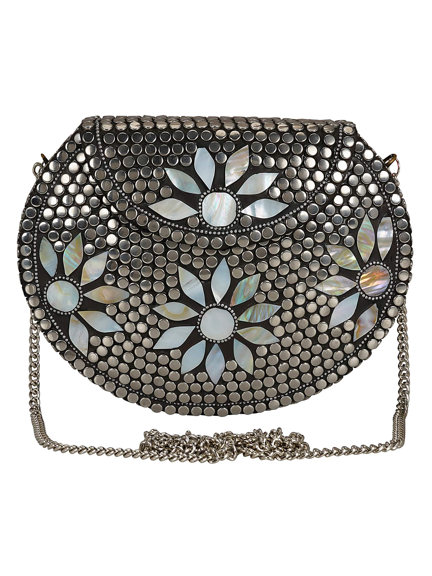 Jewel Mosaic Metal Clutch-image-46