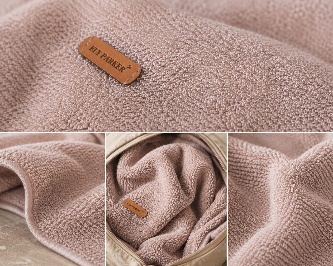 ELY PARKER Albornoz mujer rizo capucha algodón