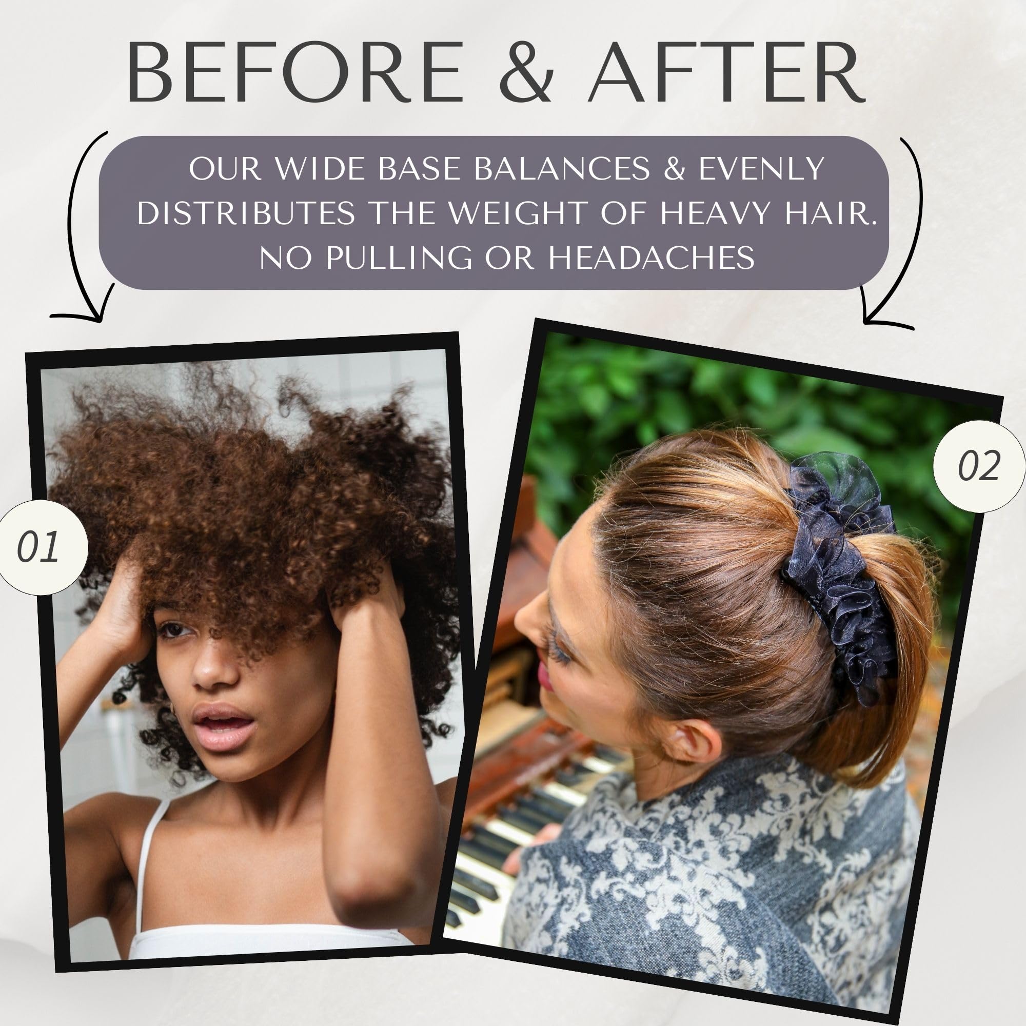 Amazon.com : Stretch Banana Clip for Fine Thin, Thick Curly 