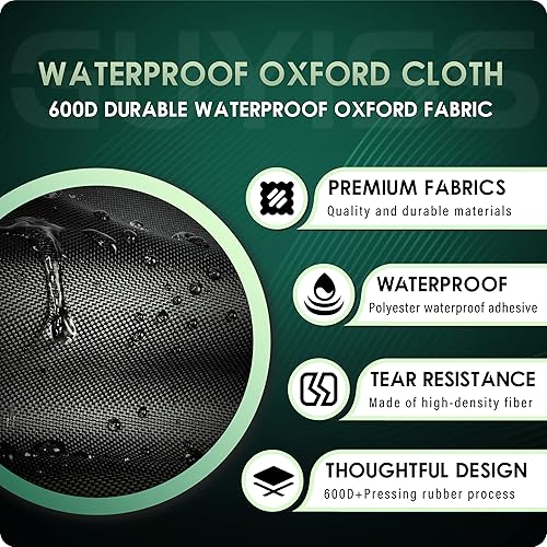 Miniatura 4 de GUYISS Cubierta para generador con cable elástico resistente al viento y ventana de operación visual, 32 pulgadas de largo x 24 pulgadas de ancho x