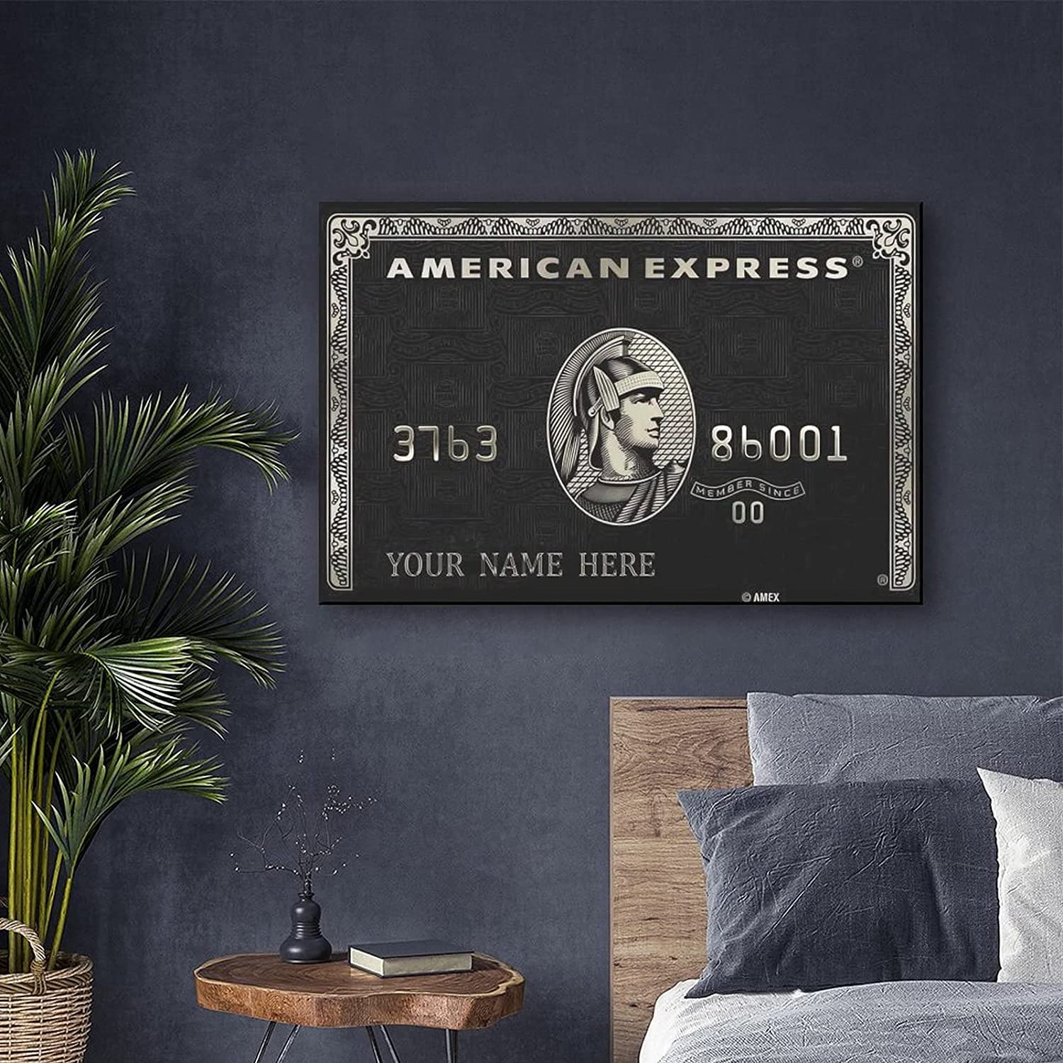Amazon.co.jp: American Express カードプリントポスター キャンバス