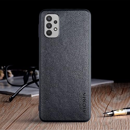 Miniatura 2 de Para Samsung Galaxy A32 5G Caso 6.5 pulgadas Premium PU Cuero Cubierta Retro Diseño de Negocios Funda protectora completa para Samsung A32 5G (rojo)