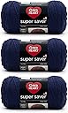 Red Heart Super Saver Soft Navy Yarn - 3 Pack of 7oz/198g - Acrylic - 4 Medium (Worsted) - 364 Yards - Knitting/Crochet