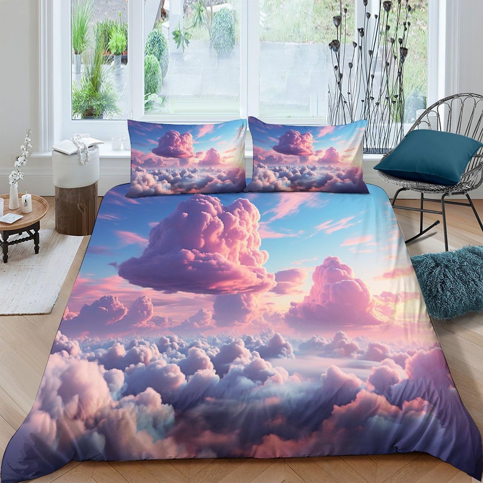 Housse de couette enfant 3D parure de lit garçon fille 220x240 literie cloud King