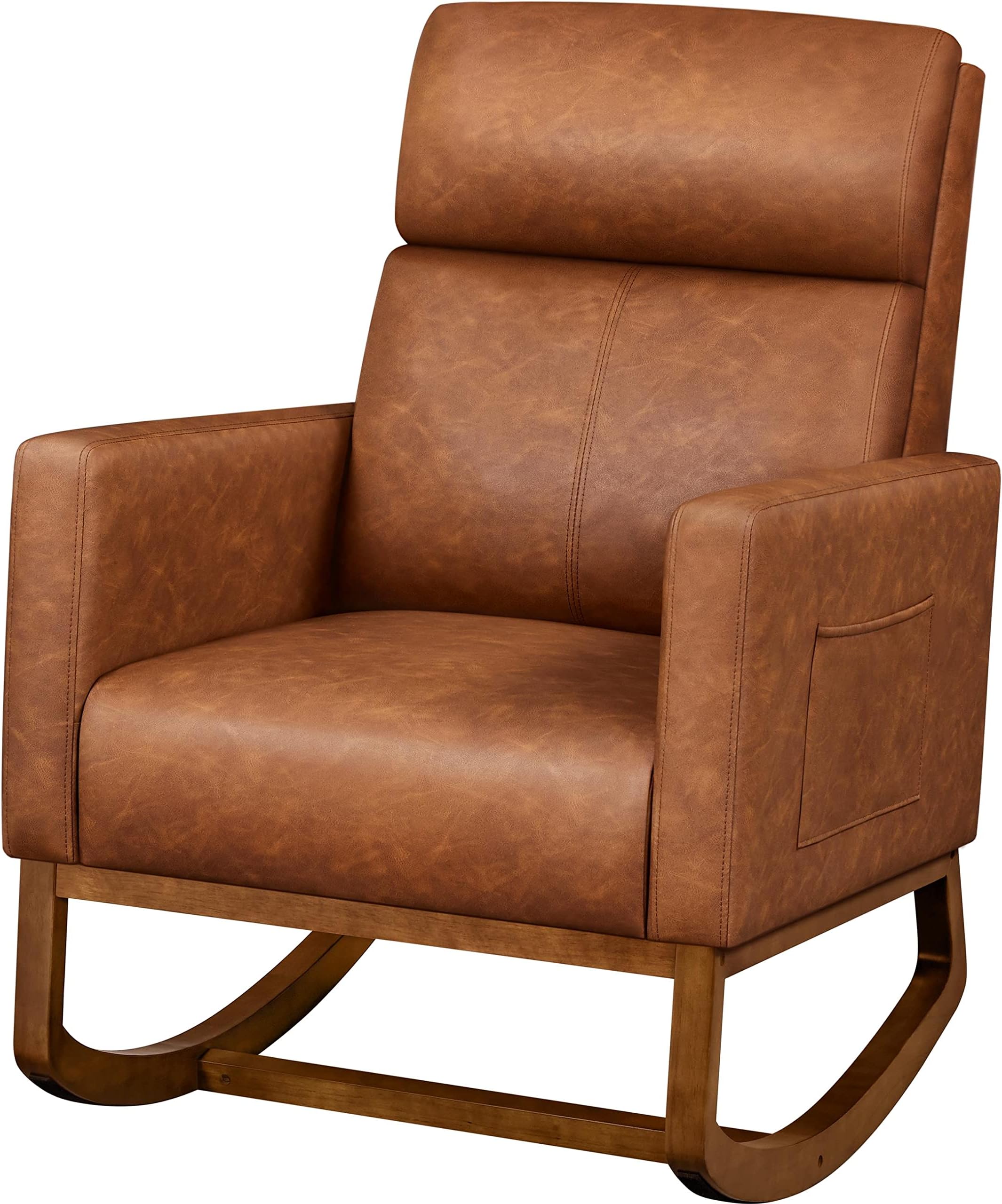 Amazon.com: Shunzhi Modern Nursery Rocking Chair with Armrest ...