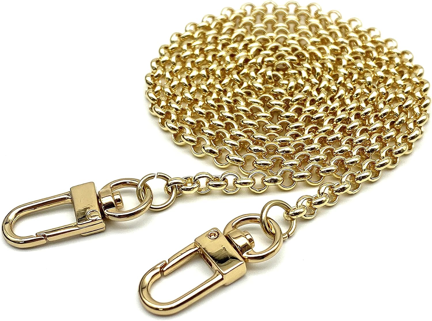 Custom Personalized Bag Purse Crossbody Shoulder Anchor Chain Strap Handles Replacement Extender 47 Inches / 120cm Gold K123